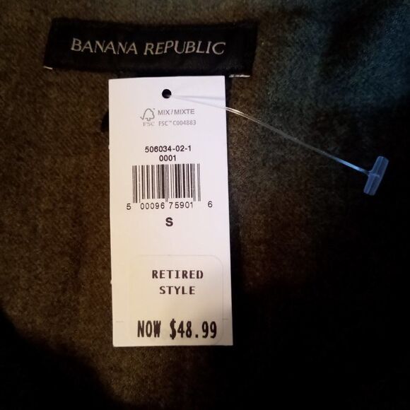 Banana Republic NWT Button Up Top Size Small Green Preppy Utility Streetwear - Picture 7 of 9